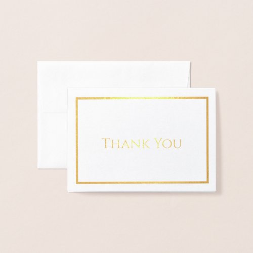 Simple Thank You Foil Card