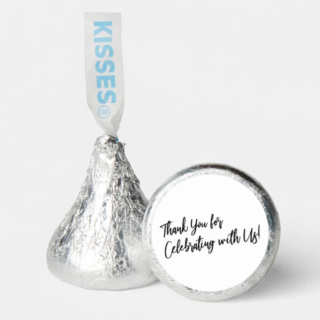 Simple Thank You for Celebrating with Us Hershey®'s Kisses® (Front)