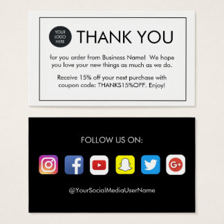 Thank You For Your Order Business Cards Templates Zazzle Thank You For Your Order Business Cards Templates Zazzle