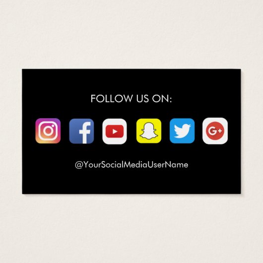 Simple Thank You For Your Order Business Cards (Back)