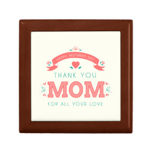Simple Thank You Mom Mother's Day Gift Box