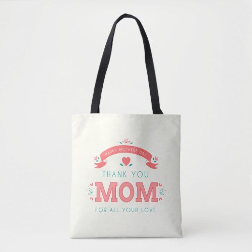 Simple Thank You Mom Mothers Day  Tote Bag