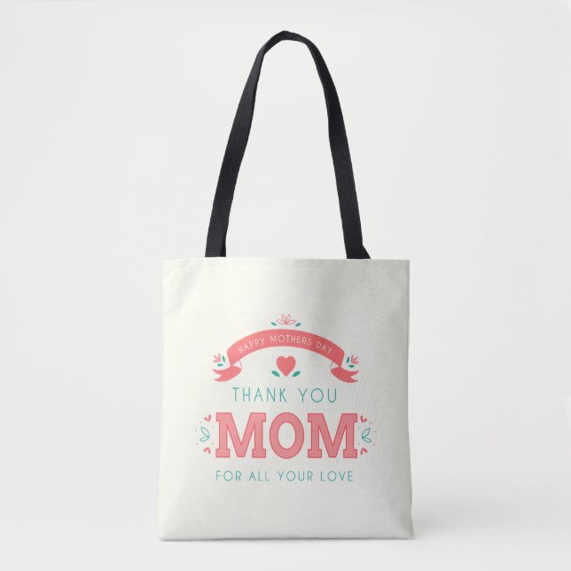 Simple Thank You Mom Mother's Day | Tote Bag (Front)