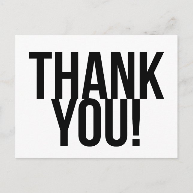 Simple Thank You Postcard (Front)