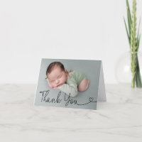 Simple Thank you Script Baby photo Announcement