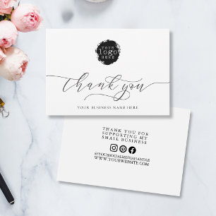 Simple Thank You Script Business Branding Logo