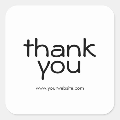 Simple Thank You Small Business Stickers