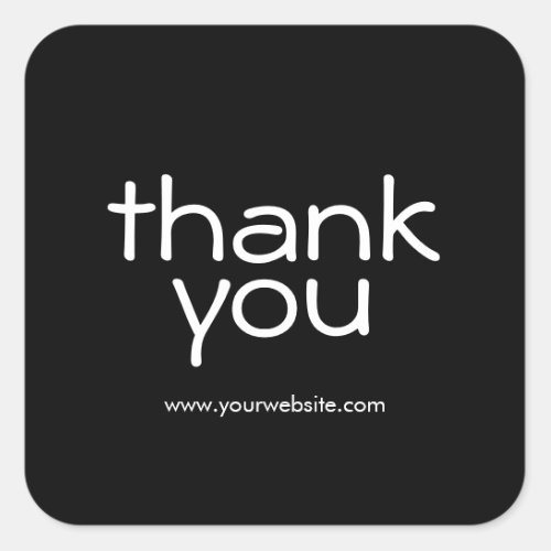 Simple Thank You Small Business Stickers