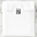 Simple Thank You Stickers Business QR Code Logo | Zazzle