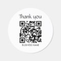 Simple Thank You Stickers Business QR Code Logo | Zazzle
