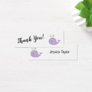 Simple Thank You w/ Purple Whale Insert Cards