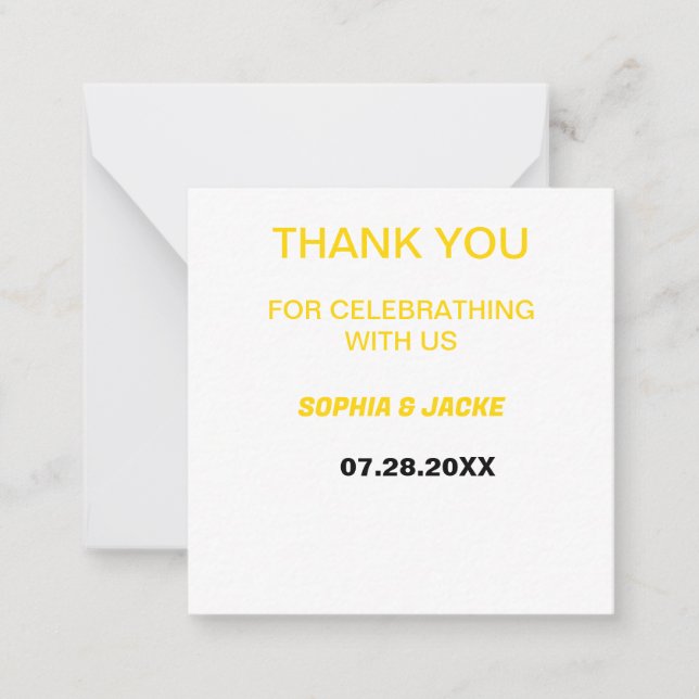 SIMPLE THANKS NOTE CARD (Front)
