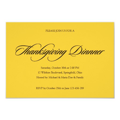 Simple Dinner Invitation 2