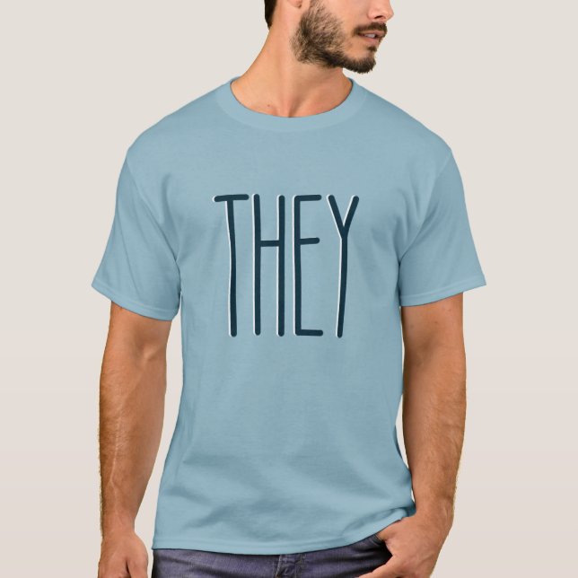 Simple THEY Unisex T-Shirt (Front)