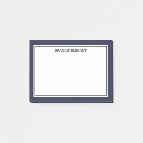 Simple Thick Border Personalized Post it Notes