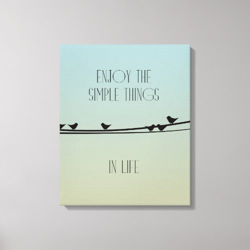 Simple Things Birds Canvas Print