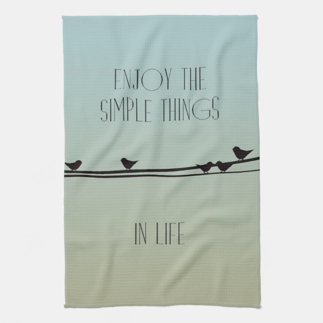 Simple Things Birds Kitchen Towel (Vertical)
