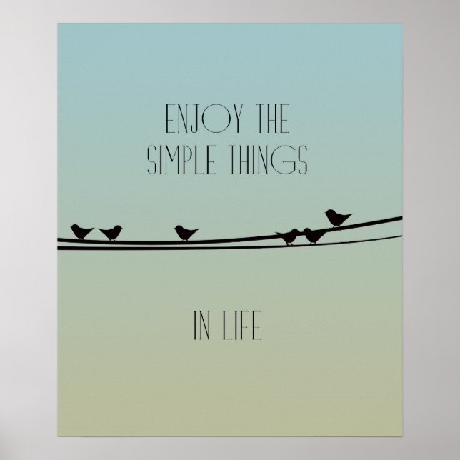Simple Things Birds Poster (Front)
