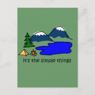 Simple Things - Camping Postcard