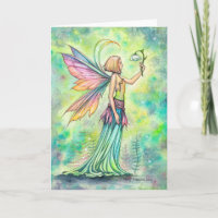 Simple Things Cute Fairy Watercolor Art Card