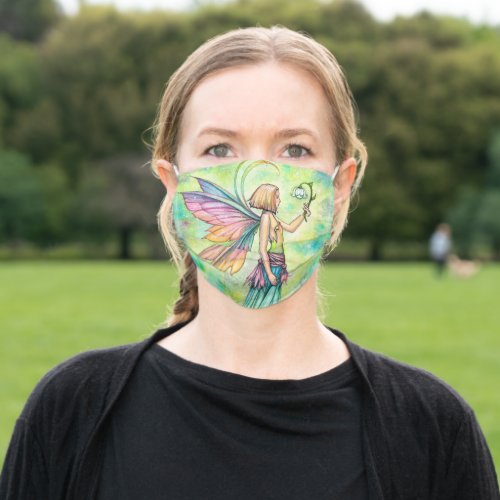 Simple Things Fairy Fantasy Art by Molly Harrison Adult Cloth Face Mask
