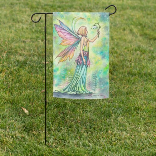Simple Things Fairy Fantasy Art by Molly Harrison Garden Flag