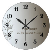Simple Things Large Clock