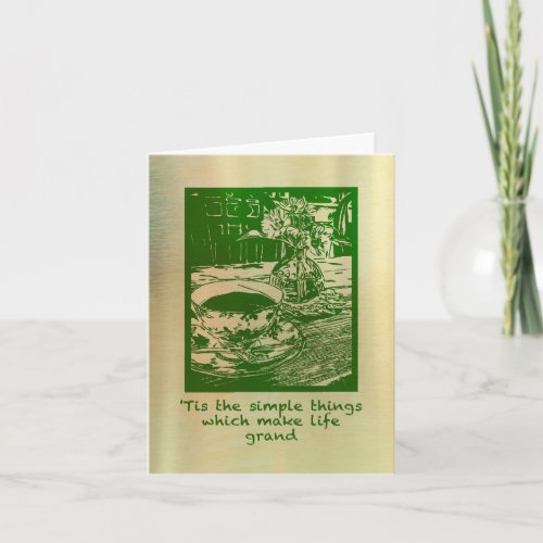 Simple Things Small 4 x 56 Folded Note Card