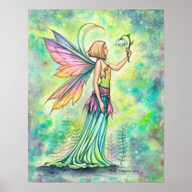 Simple Things Watercolor Fairy Illustration Poster (Front)