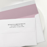 Simple Thistle Return Address Lined Envelope<br><div class="desc">Simple solid color purple thistle lined envelope with a return address on the back flap. A variety of colors available for any celebration,  event or holiday.</div>