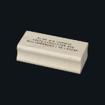 Simple Three Line Return Address Wood Handle Rubber Stamp<br><div class="desc">Simple return address wooden handle rubber stamp on three lines in a modern sans serif font.</div>