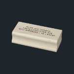 Simple Three Line Return Address Wood Handle Rubber Stamp<br><div class="desc">Simple return address wooden handle rubber stamp on three lines in a modern sans serif font.</div>