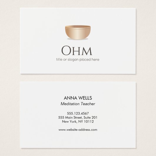 Simple Tibetian Singing Bowl (Front & Back)