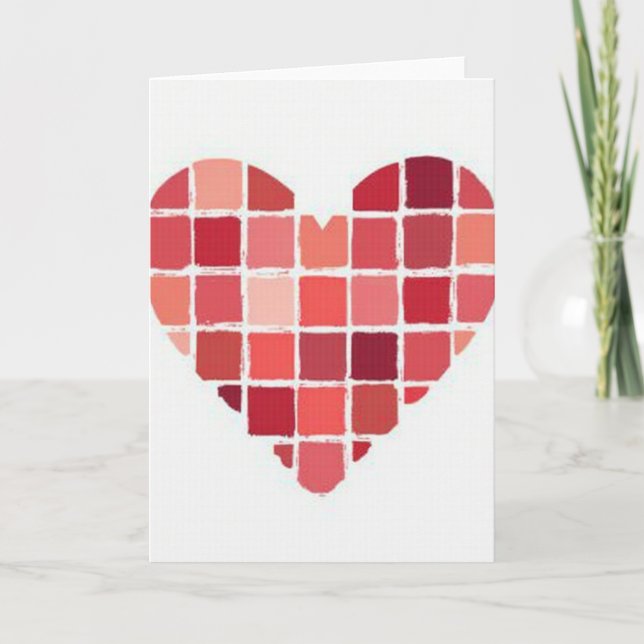 Simple Tiled Heart Card (Front)