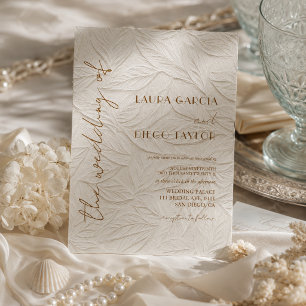 Simple Timeless Calligraphy Wedding Invitation