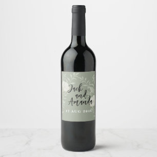 Simple Timeless Wedding DecorWine Bottle Labels