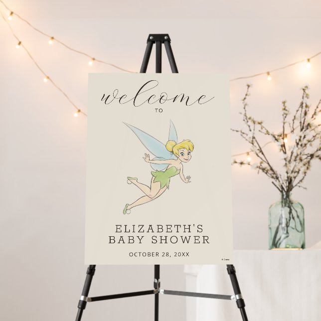 Simple Tinker Bell Baby Shower Foam Board (In Situ (Stand))