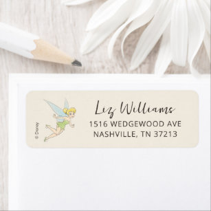 Simple Tinker Bell Baby Shower Label