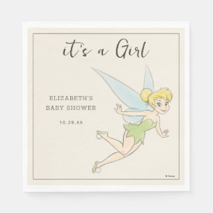 Simple Tinker Bell Baby Shower Napkins