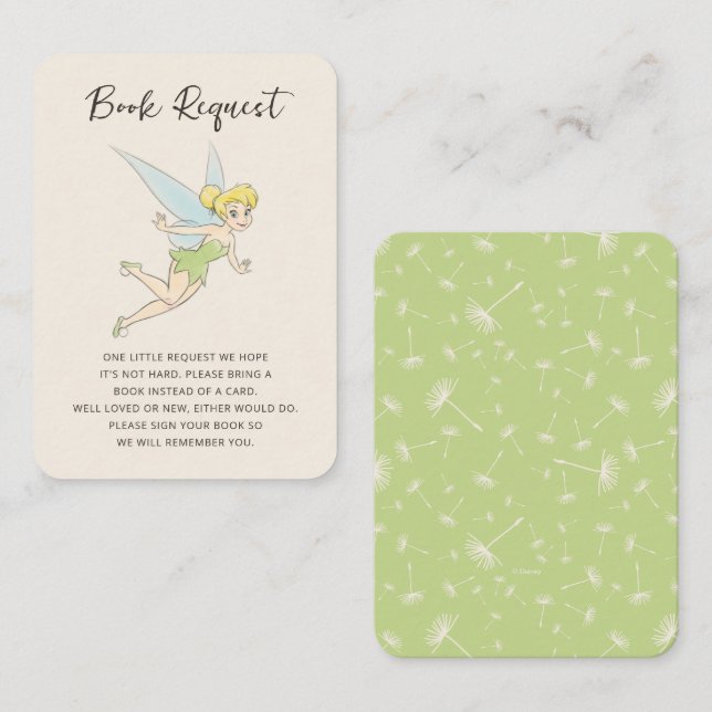 Simple Tinker Bell Book Request Insert (Front/Back)
