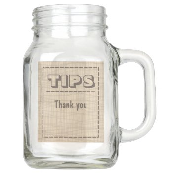 Simple Tip Jar For Sale Artsy Handmade Look Tips by alinaspencil at Zazzle