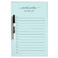 Simple To Do List Modern Elegant Teal Turquoise
