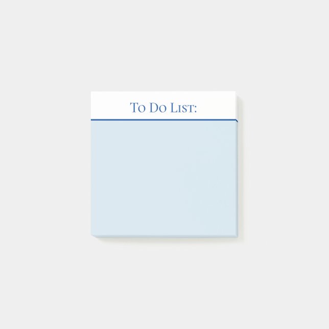 Simple To Do List Modern Post-it Notes (Front)