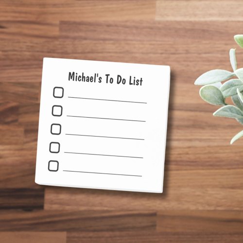 Simple To Do List  Post_it Notes