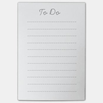 Simple 'to Do' Pad Post-it Notes by DippyDoodle at Zazzle