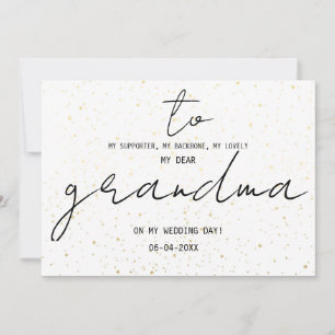 Simple To My Grandma On Our Wedding Day Add Date