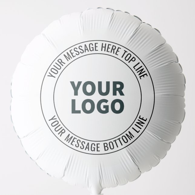 Simple to Replace with Your Logo or Image  Balloon (Front)