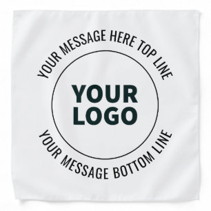 Simple to Replace with Your Logo or Image Bandana