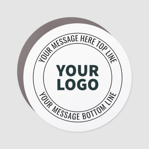 Simple to Replace with Your Logo or Image  Car Magnet