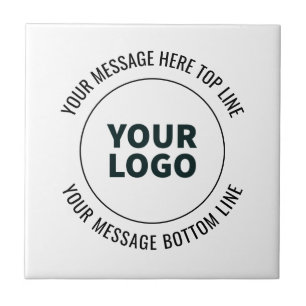 Simple to Replace with Your Logo or Image Ceramic Tile